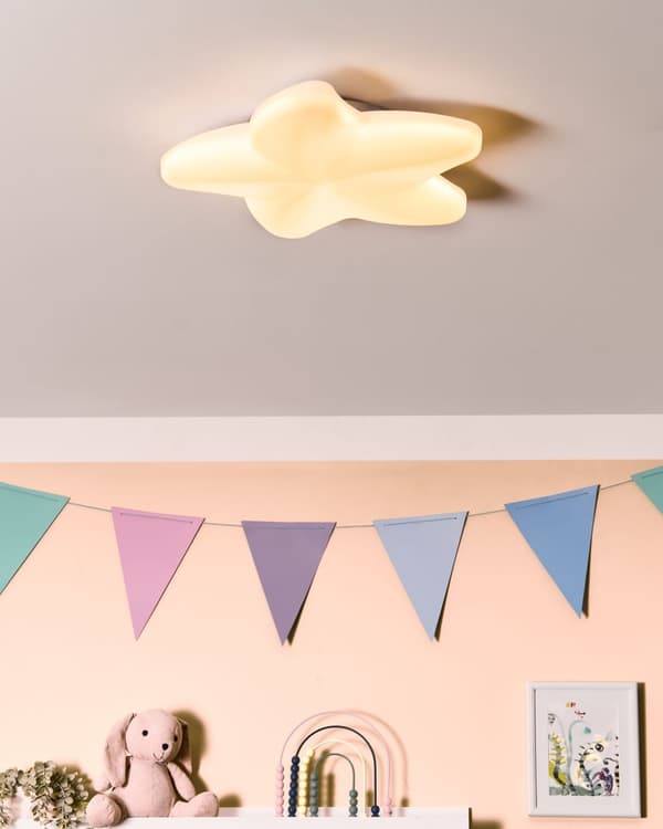 LED loftslampe hvid akryl plafond vægstjerne til børneværelse moderne stil