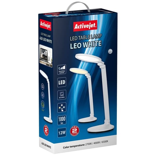 Skrivbordslampa Activejet AJE-LEO Vit 1000 Lm 12 W Vit