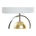 Pikkukuva 4 / 5: Pöytälamppu DKD Home Decor 8424001806843 Valkoinen Kullattu Hopeinen Metalli 60 W 220 V 40 x 22 x 64 cm