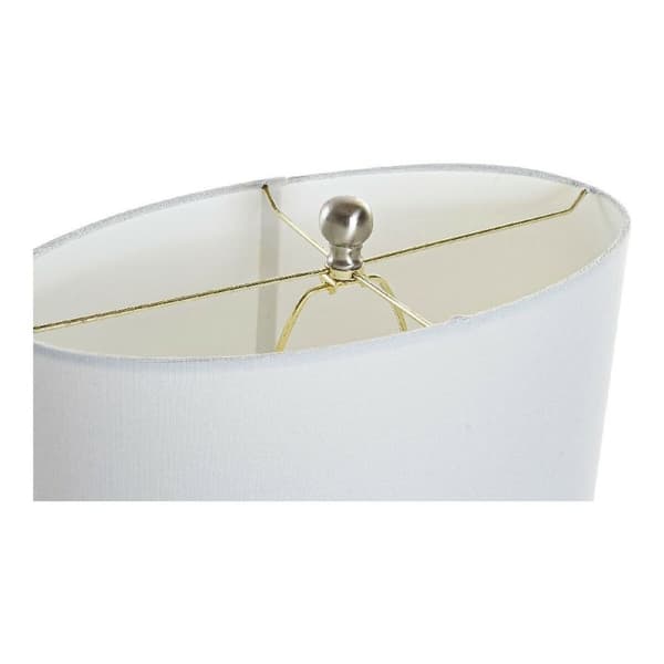 Pöytälamppu DKD Home Decor 8424001806843 Valkoinen Kullattu Hopeinen Metalli 60 W 220 V 40 x 22 x 64 cm