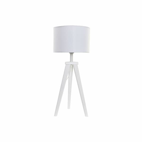 Pöytälamppu DKD Home Decor 8424001807918 Puu Valkoinen 220 V 50 W 30 x 30 x 72 cm