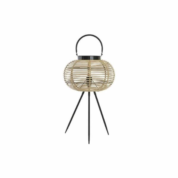 Pöytälamppu DKD Home Decor Musta Metalli Ruskea Bambu (34 x 34 x 56 cm)