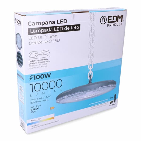 Taklampa EDM 31808 100 W 10000 Lm