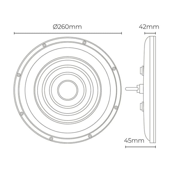 Taklampa EDM 31808 100 W 10000 Lm