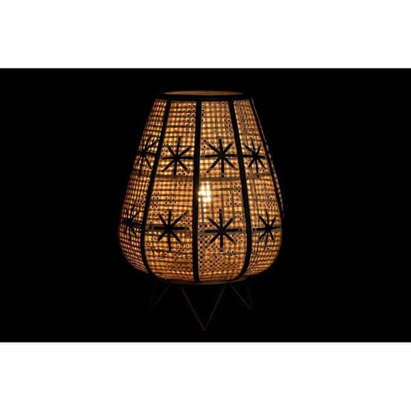 Bordslampa DKD Home Decor Svart Metall Brun 220 V 50 W 37 x 37 x 47 cm