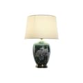 Miniatyrbild 5 av 5: Bordslampa Home ESPRIT Vit Grön Turkos Gyllene Keramik 50 W 220 V 40 x 40 x 59 cm