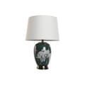 Miniatyrbild 1 av 5: Bordslampa Home ESPRIT Vit Grön Turkos Gyllene Keramik 50 W 220 V 40 x 40 x 59 cm