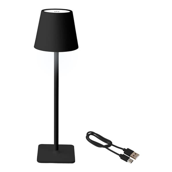 Bordslampa LED Lumineo 894376 Svart Metall 17 cm Laddningsbar