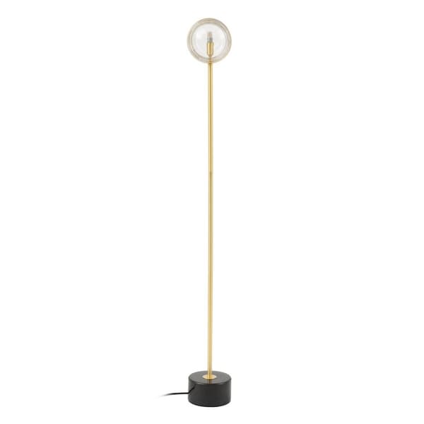 Golvlampa 15 x 15 x 130 cm Glas Gyllene Järn