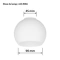 Miniatyrbild 5 av 5: Lampskärm Activejet Irma Vit Glas 13 x 10 x 9,5 cm