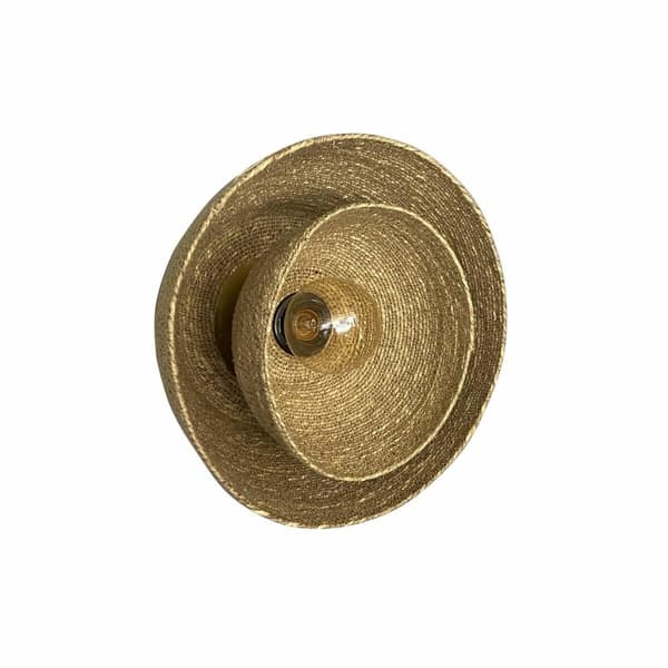Vägglampa DKD Home Decor Brun Sjögräs (30 x 18 x 30 cm) Självtorkning
