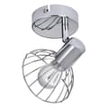 Miniatyrbild 3 av 8: Vägglykta Activejet AJE-GIZEL 1P Silvrig Metall 40 W 230 V