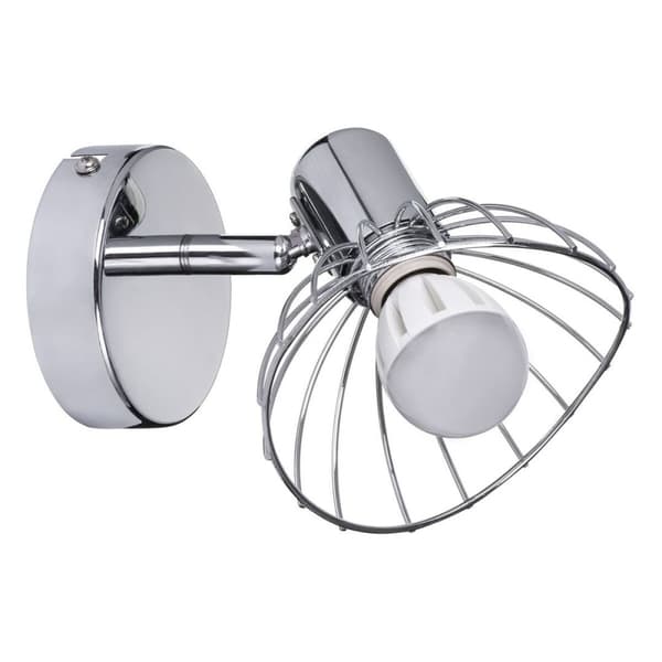Vägglykta Activejet AJE-GIZEL 1P Silvrig Metall 40 W 230 V