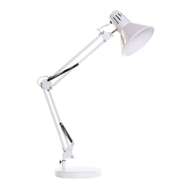 Bordlampe DKD Home Decor Hvid Metal (22 x 39 x 69 cm)