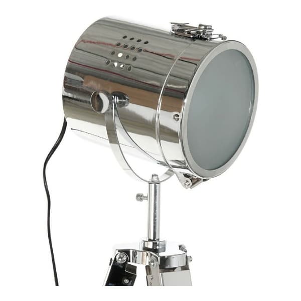 Gulvlampe DKD Home Decor Metal Træ Sølv Lys brun Stativ (66 x 66 x 142 cm)