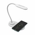 Miniatyrbillede 1 af 3: LED-lampe med trådløs oplader til smartphones Denver Electronics LQI-55 Hvid 5 W