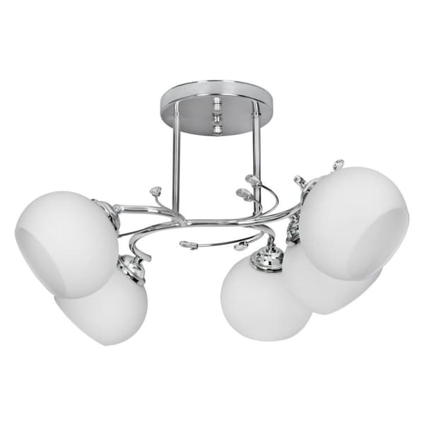 Loftslampe Activejet AJE-IRMA 5P Hvid Sort Sølvfarvet Metal 40 W 50,9 x 28 x 46 cm Sølv