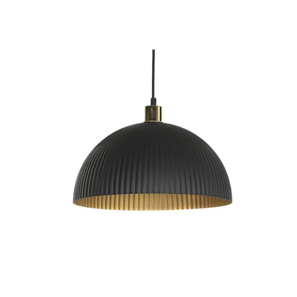 Loftslampe Home ESPRIT Sort Gylden Metal 50 W 35 x 35 x 18 cm