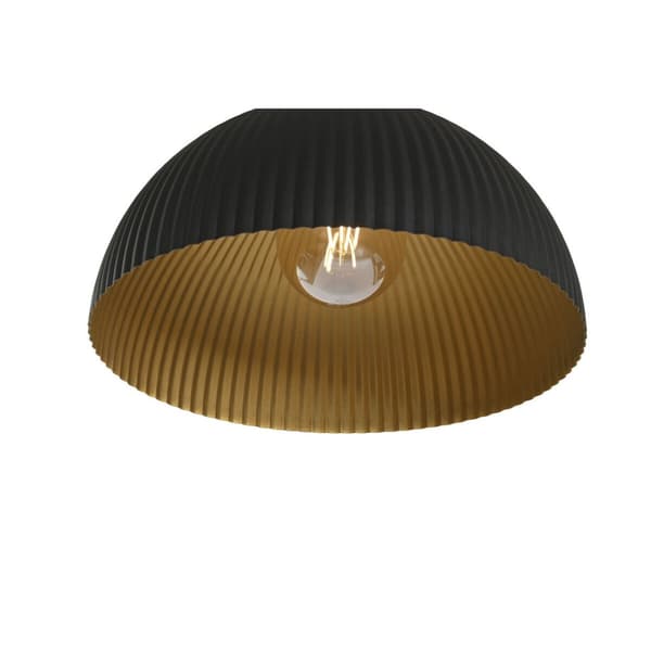 Loftslampe Home ESPRIT Sort Gylden Metal 50 W 35 x 35 x 18 cm