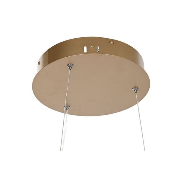 Loftslampe Home ESPRIT Hvid Gylden Silikone Aluminium 55 W 40 x 40 x 42 cm