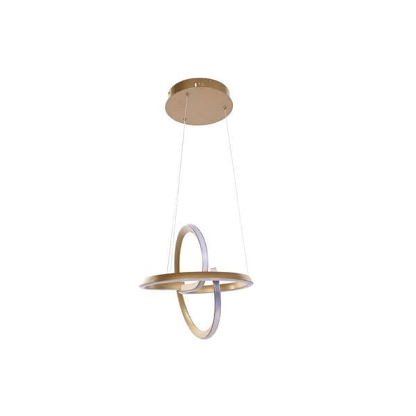 Loftslampe Home ESPRIT Hvid Gylden Silikone Aluminium 55 W 40 x 40 x 42 cm