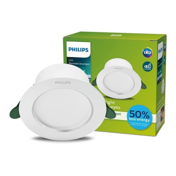Downlight Philips Diamond Cut Hvid 4,8 W 900 Lm Ø 14,5 x 4,95 cm (4000 K)