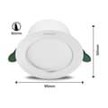 Miniatyrbillede 4 af 4: Downlight Philips Diamond Cut Hvid 4,8 W 900 Lm Ø 14,5 x 4,95 cm (4000 K)