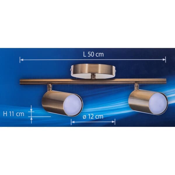 Loftslampe Activejet AJE-SPECTRA 2P Guld Gylden Metal 40 W