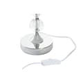 Miniatyrbillede 4 af 4: Bordlampe Home ESPRIT Hvid Beige Metal Krystal 50 W 220 V 23 x 23 x 46 cm (2 enheder)