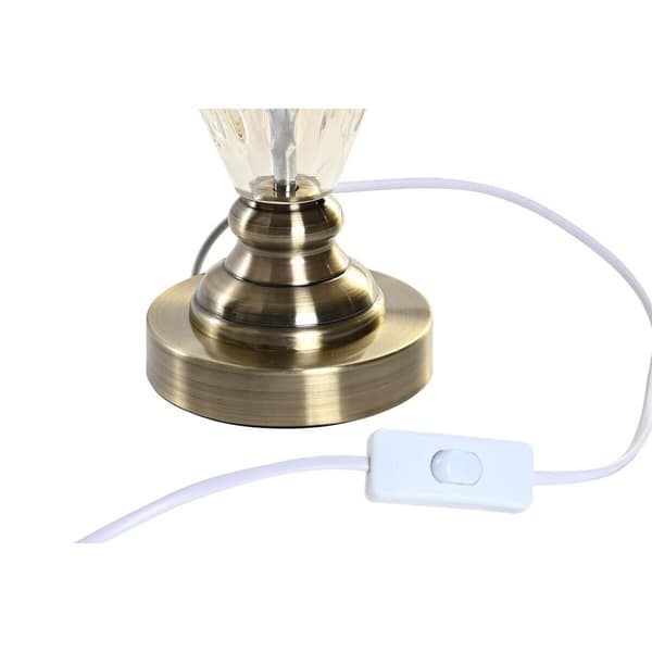 Bordlampe Home ESPRIT Hvid Beige 28 x 28 x 48 cm (2 enheder)