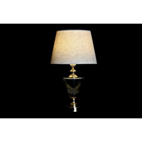 Bordlampe Home ESPRIT Hvid Beige 28 x 28 x 48 cm (2 enheder)