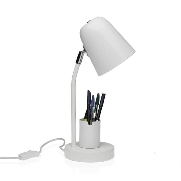 Skrivbordslampa Versa Vit Metall 18 x 40 x 14 cm