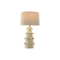 Miniatyrbillede 5 af 5: Bordlampe Home ESPRIT Flødefarvet Stentøj 50 W 220 V 40 x 40 x 76 cm