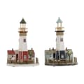 Miniatyrbillede 6 af 6: Lysdekoration Home ESPRIT Træ Aluminium Lyssignal 20 x 20 x 30,5 cm (2 enheder)