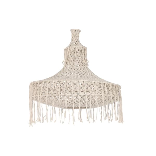Lampskärm Home ESPRIT Naturell Boho 63 x 63 x 70 cm