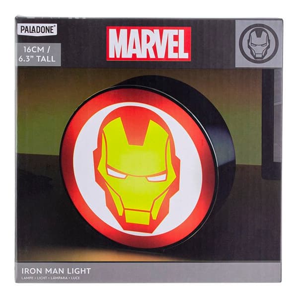 Ljuslåda - PALADONE - Iron Man - 13 cm - LED - Röd
