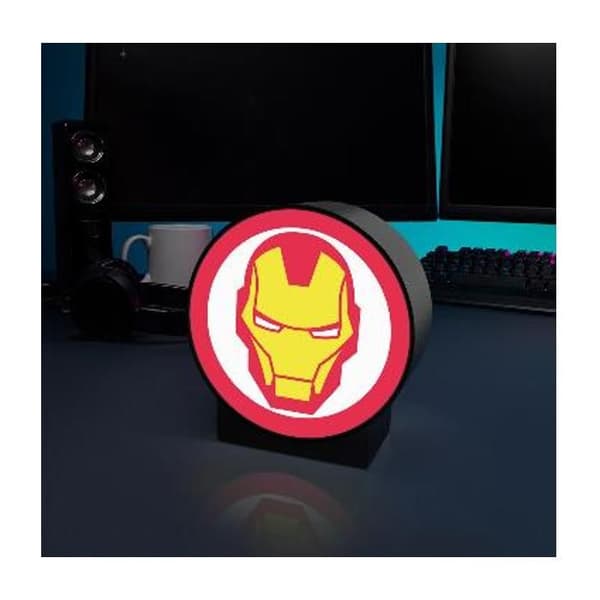 Ljuslåda - PALADONE - Iron Man - 13 cm - LED - Röd