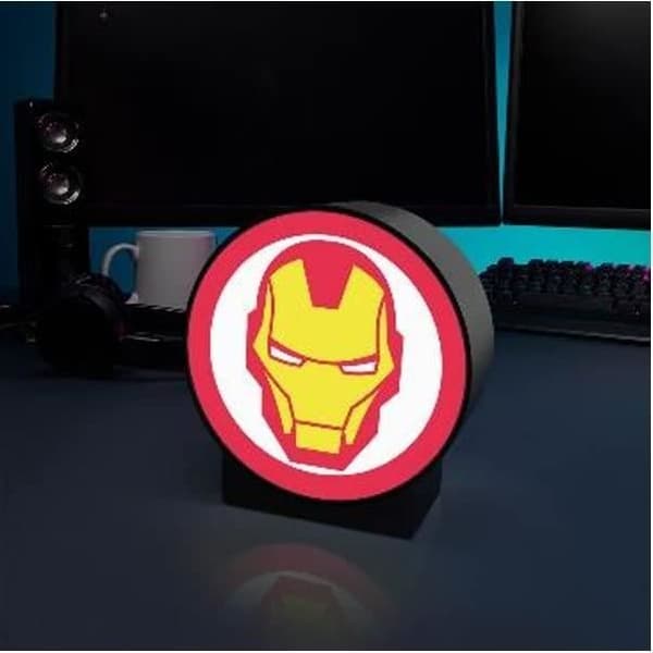 Ljuslåda - PALADONE - Iron Man - 13 cm - LED - Röd