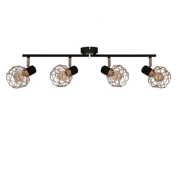 ACROBAT STRIP 4X40W E14 SORT KOBBERLAMPE