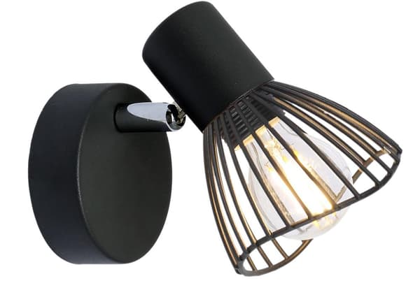 FLY VÆGLAMPE 1X40W E14 SORT