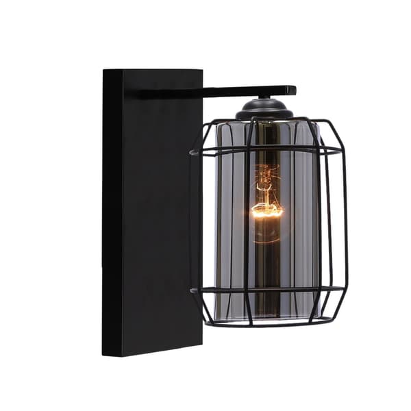 Jonera seinävalaisin musta P25 1x40W E27 savustettu lampunvarjostin