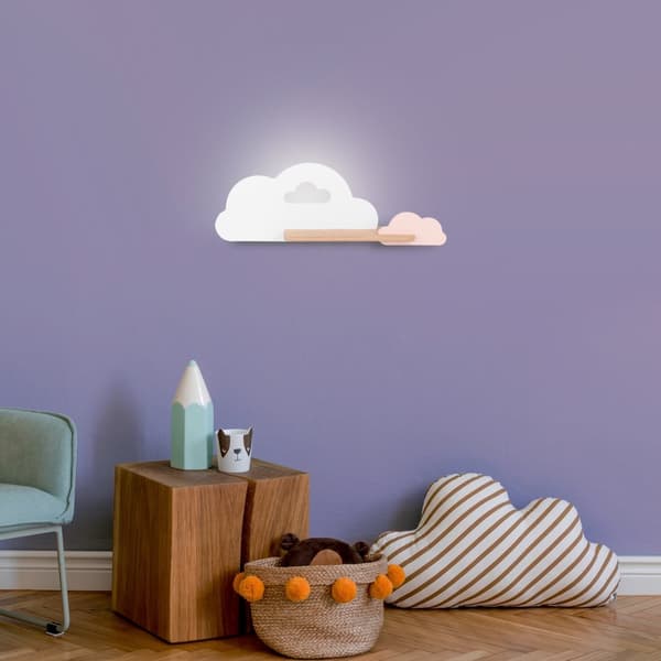 SKYLAMPE VÆGSKÆRM 5W LED IQ KIDS HVID+ROSA