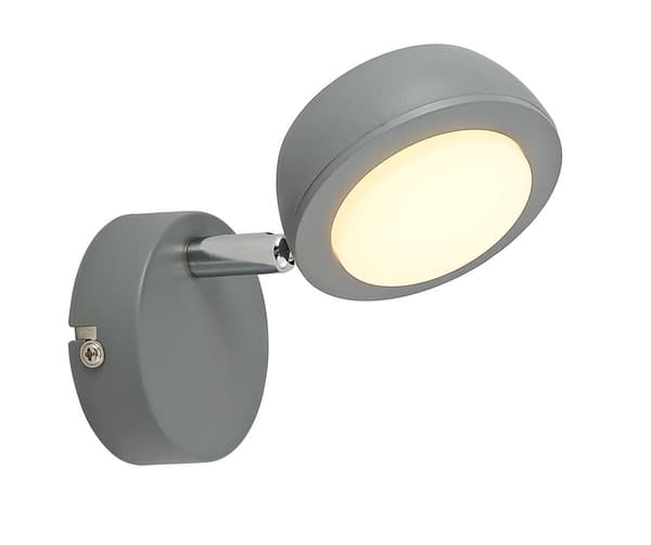 MILD VÆGLAMPE 1X6W LED GRÅ 3000K