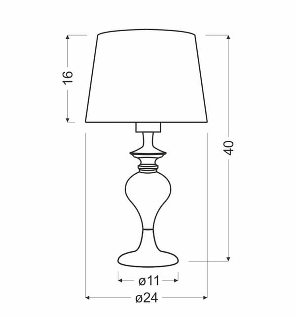 PRIMA KONTORLAMPE KROM 1X60 E27 SØLV OPENWORK