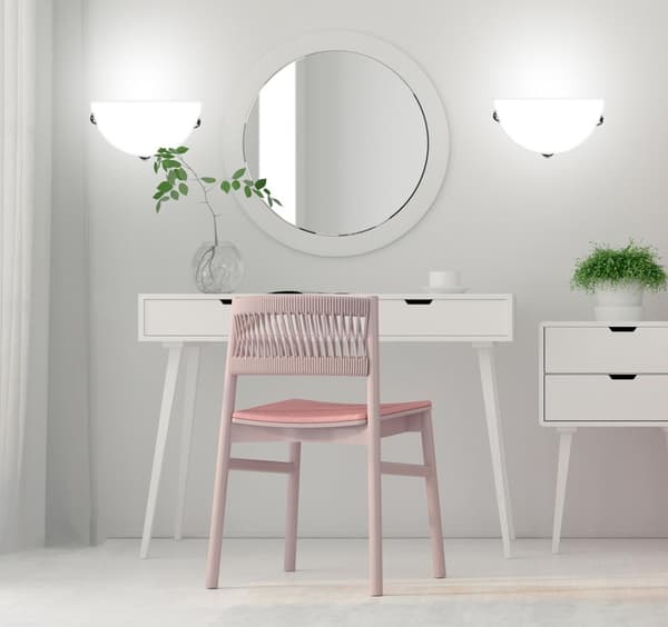 SARA TAKLAMPA PLAFON 1/2 300 KROM/SATIN 1X60W