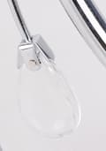 Miniatyrbillede 4 af 5: SIMPLI HÆNGELAMPE 3*40W E27 KROM MED KRYSTAL + LAMPE MED REMM
