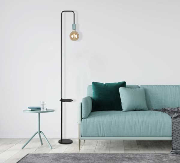 VIPER GOLVLAMPA SVART+GRÖN 1X40W E27