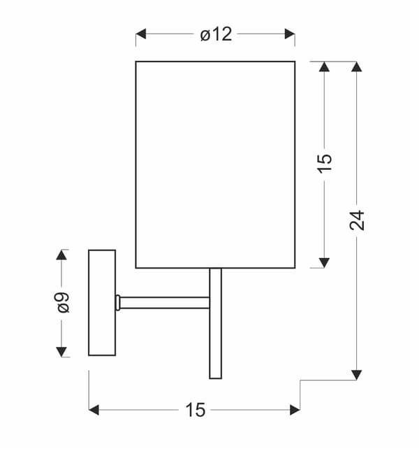 YAN SEINÄVALAISIN 1X40W E14 KROMI