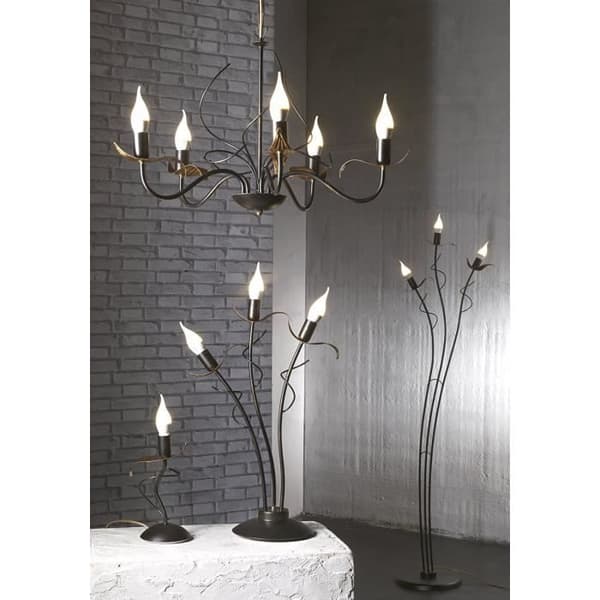 Onli Bugia Bordlampe-abat-jour E14 Brun-guld 15 x h 27 cm håndlavet metal
