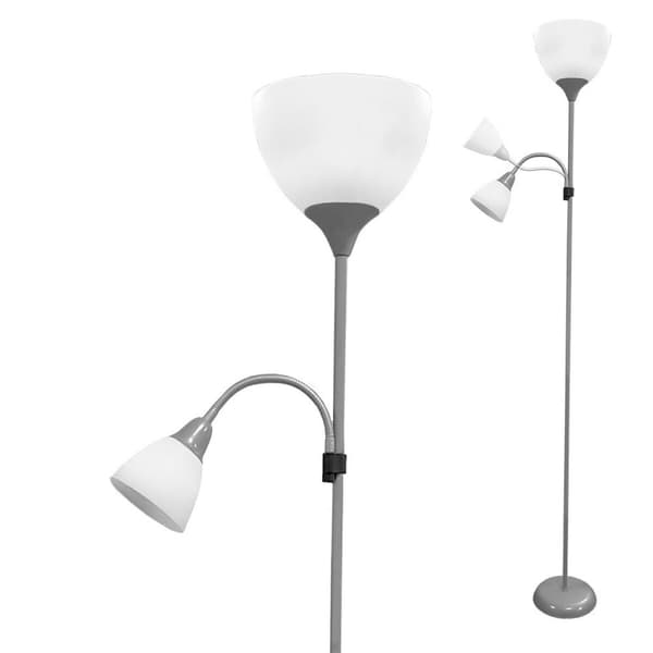 Gulvlampe EDM 30010 Boston Sølvfarvet 60 W 220-240 V 176 cm